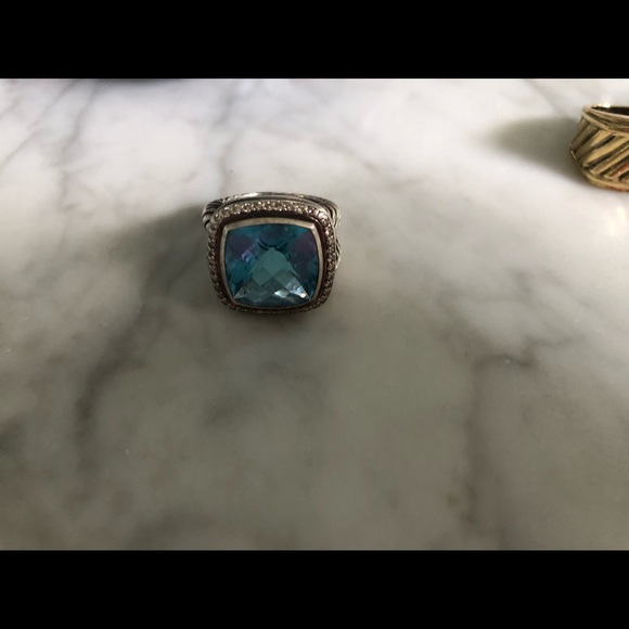 David Yurman Blue Topaz Ring - Picture 3 of 8